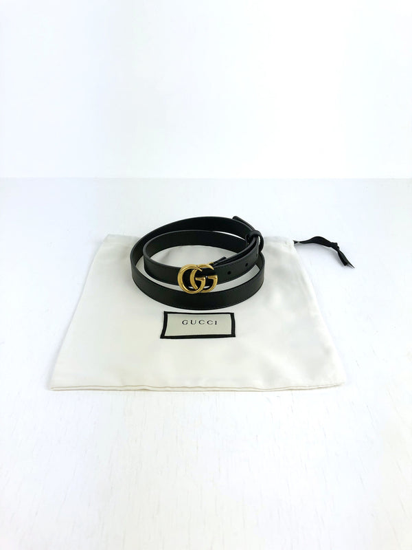 Gucci Marmont Smalt bælte - Str 90
