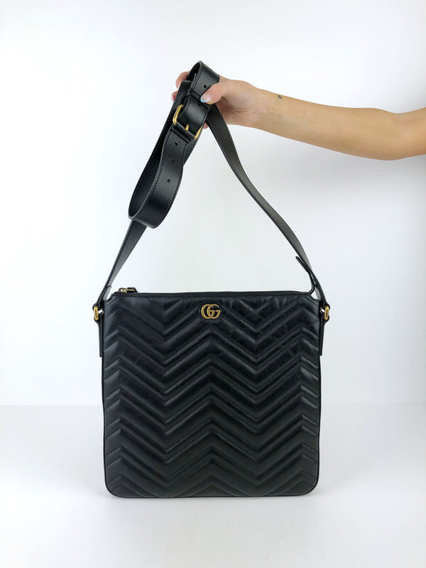 Gucci GG Marmont Messenger Bag/Taske Sort