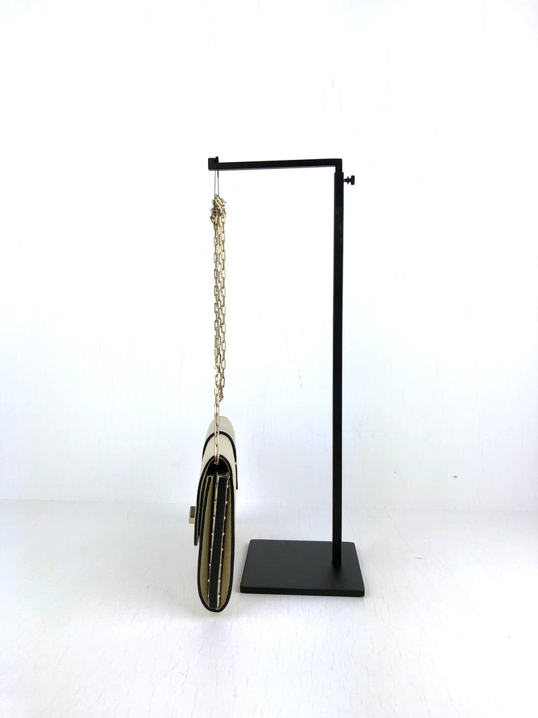 Valentino Taske - Cremefarvet Med Gulfhardware