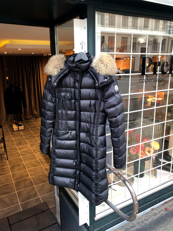 Moncler Jakke/Frakke Med Pelskrave - Str 1