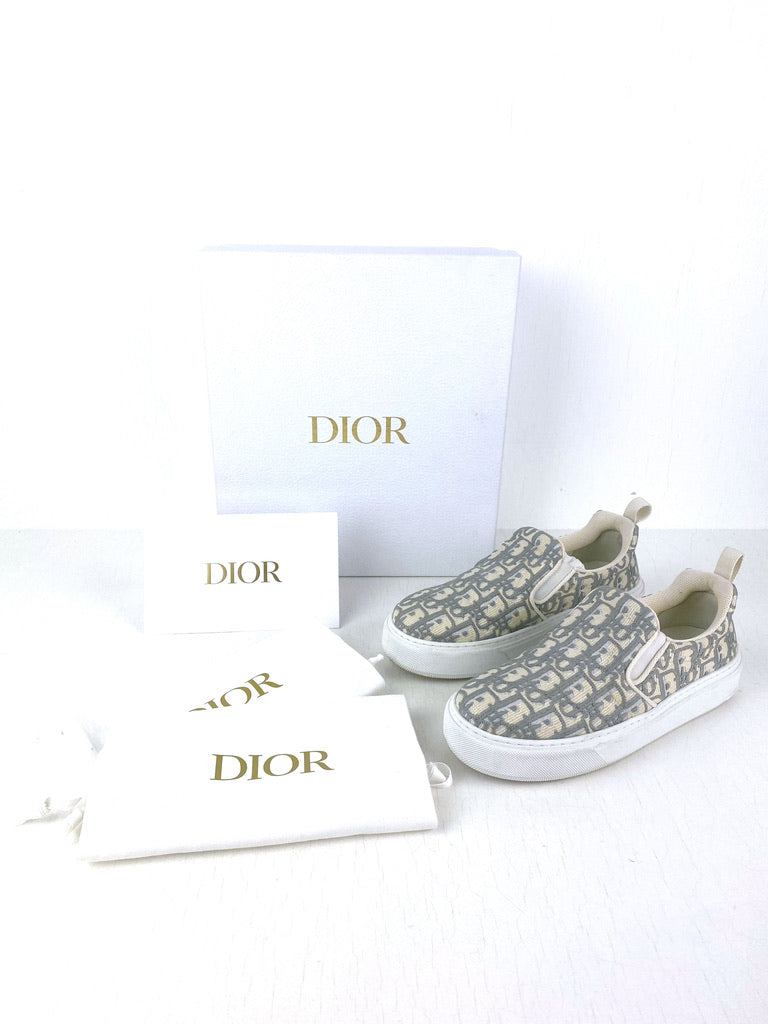 Dior Solar Grey Stone Sneakers - Str 38 - (Nypris ca 6300 kr)