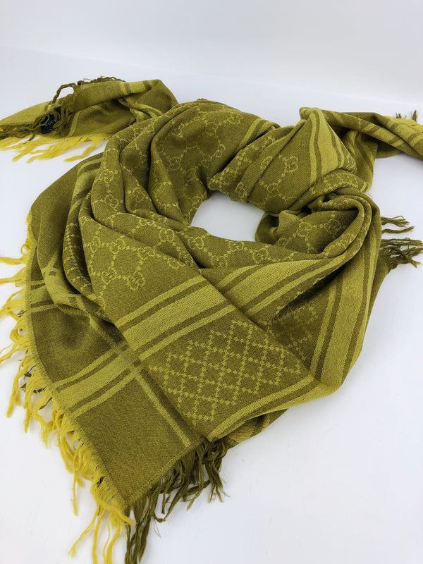 Gucci Stort Tørklæde Gult