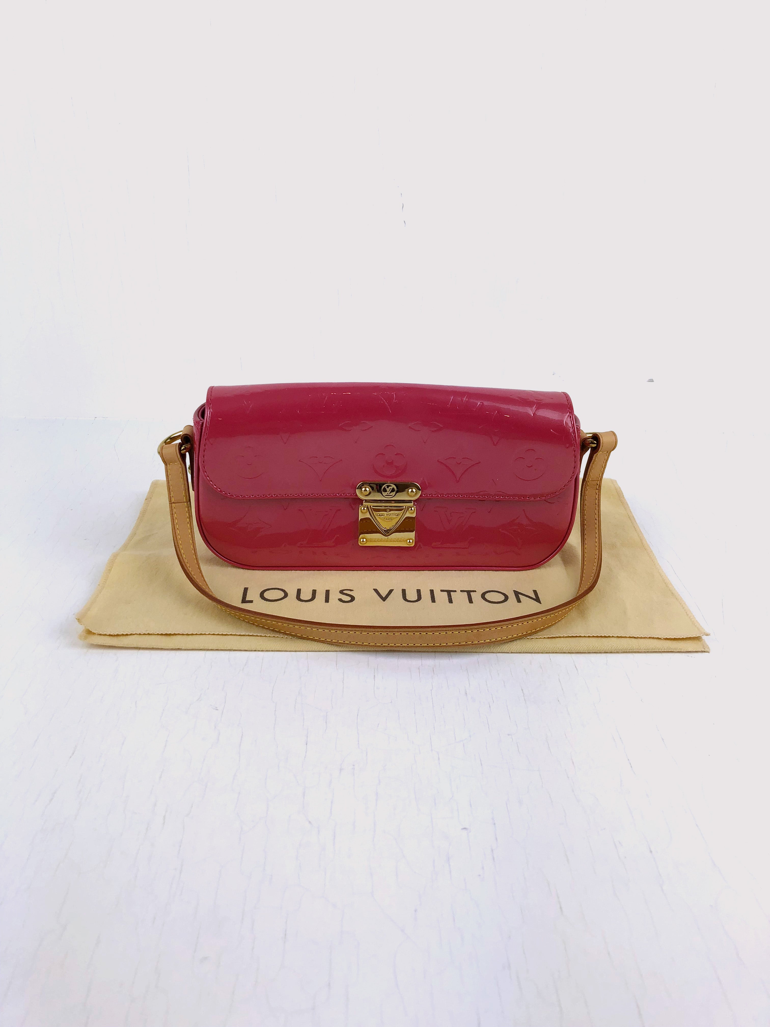 Louis Vuitton Lille Skulertaske - Pink Lak (Lexington)