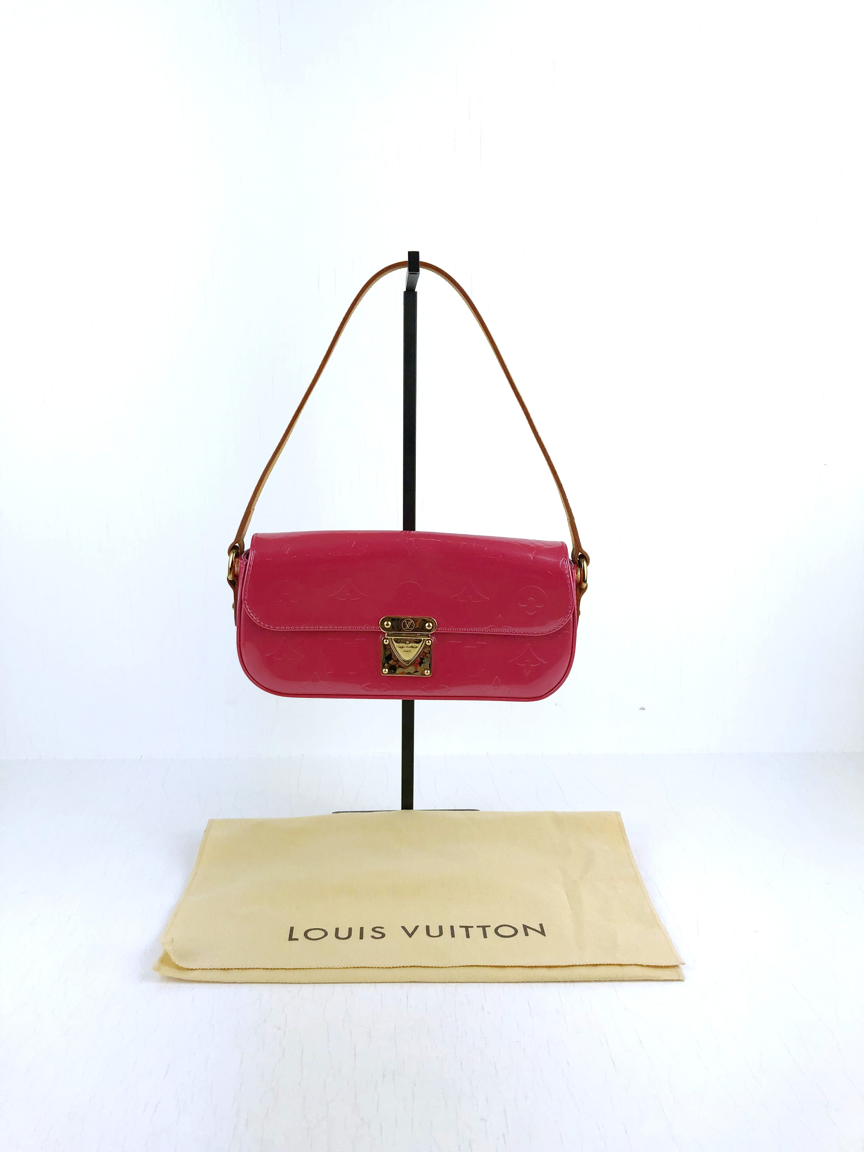Louis Vuitton Lille Skulertaske - Pink Lak (Lexington)